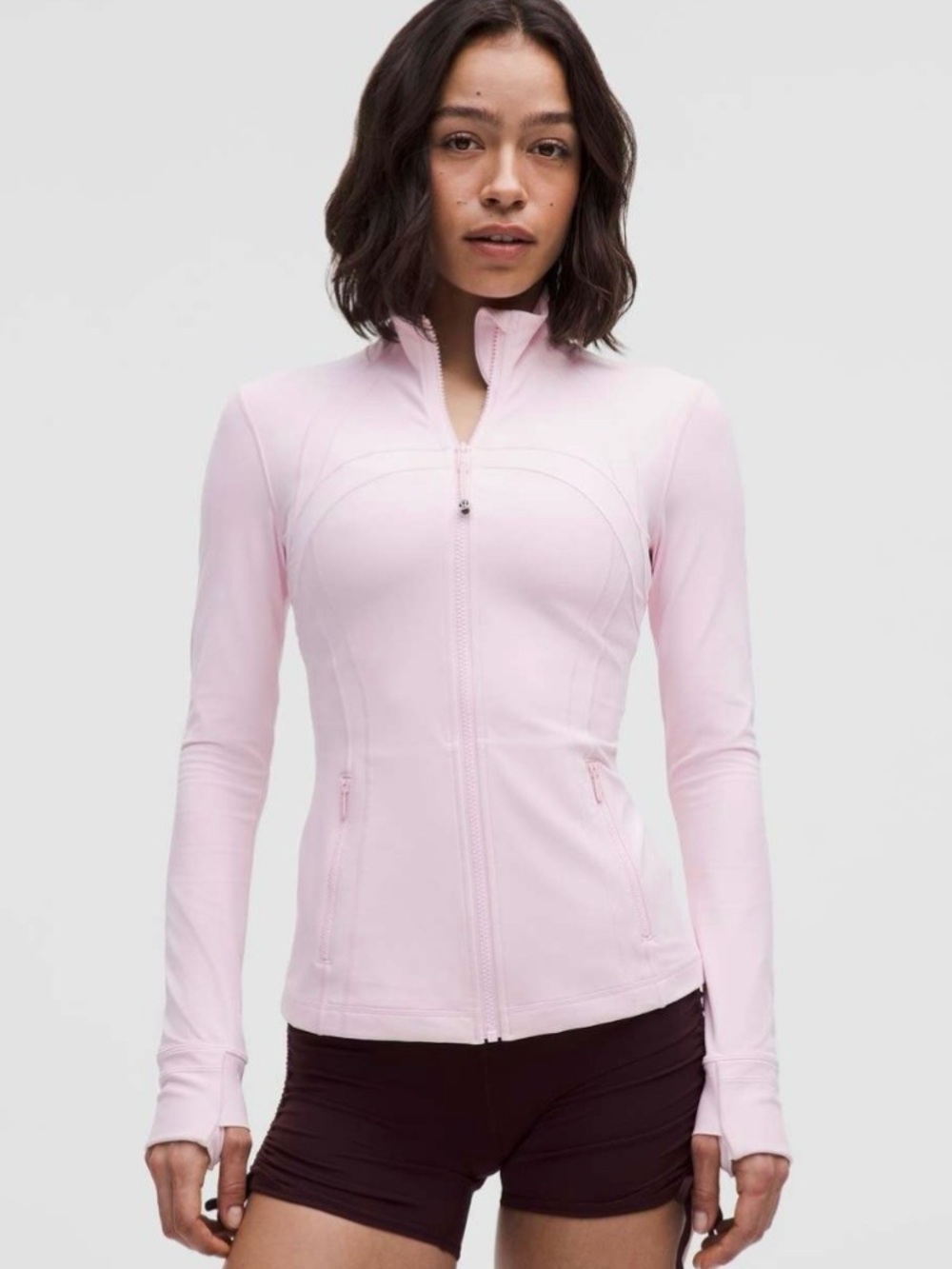 Lululemon Define Nulu Jacket Pink Organza color size 14